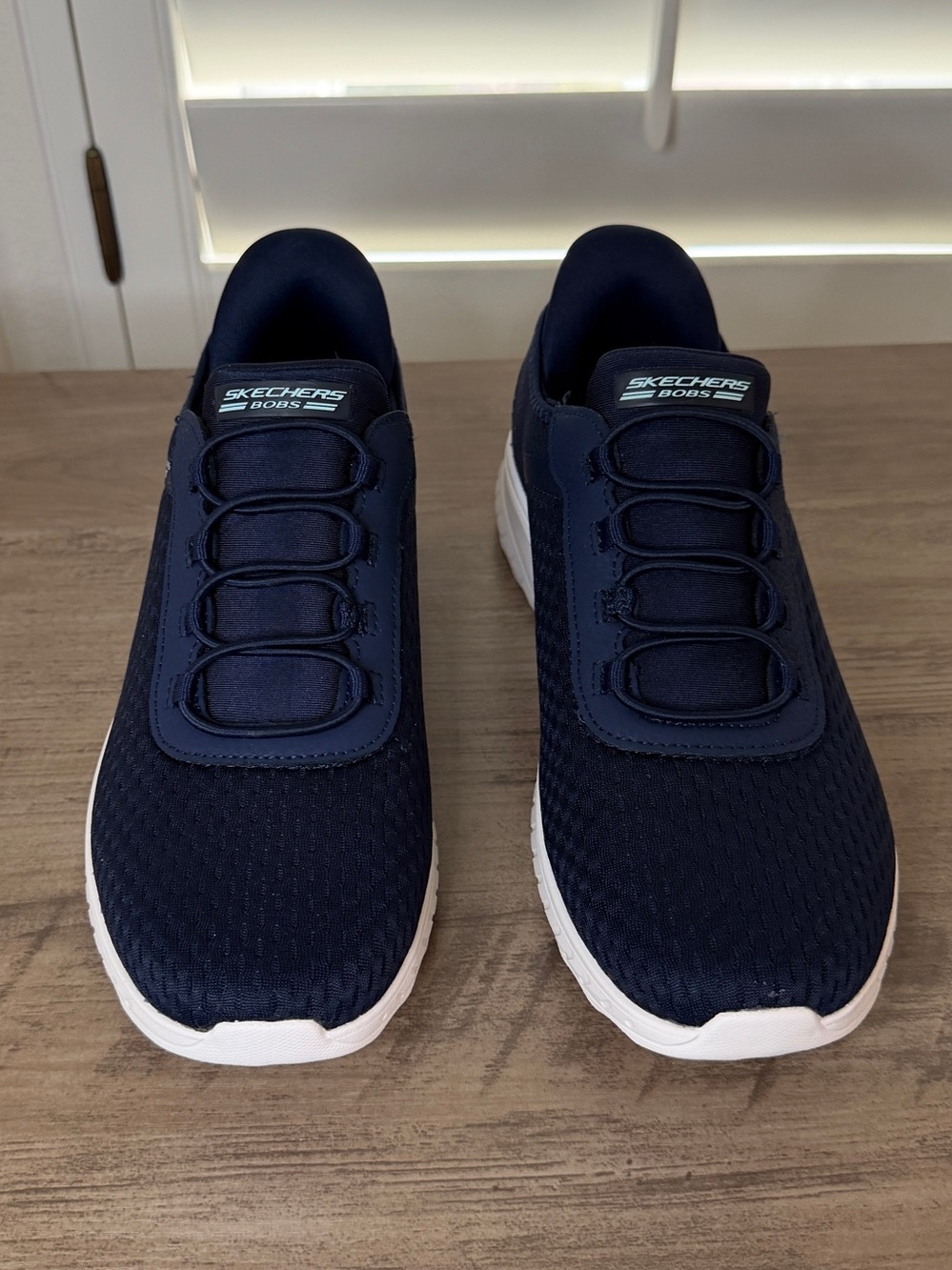 Skechers Bobs Women's Navy Slip-In Hands Free Athletic Shoes | Size 8.5